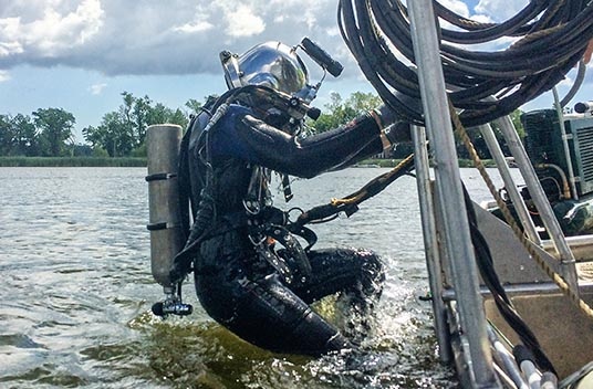 dive careers, underwater construction career, dive inspections, Nelosca